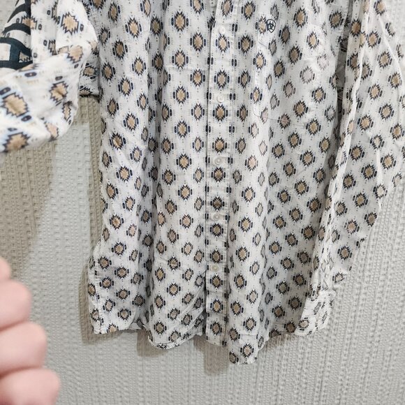 Ariat Men's Team Warner Classic Embroidered Shirt Size Medium - Picture 12 of 16